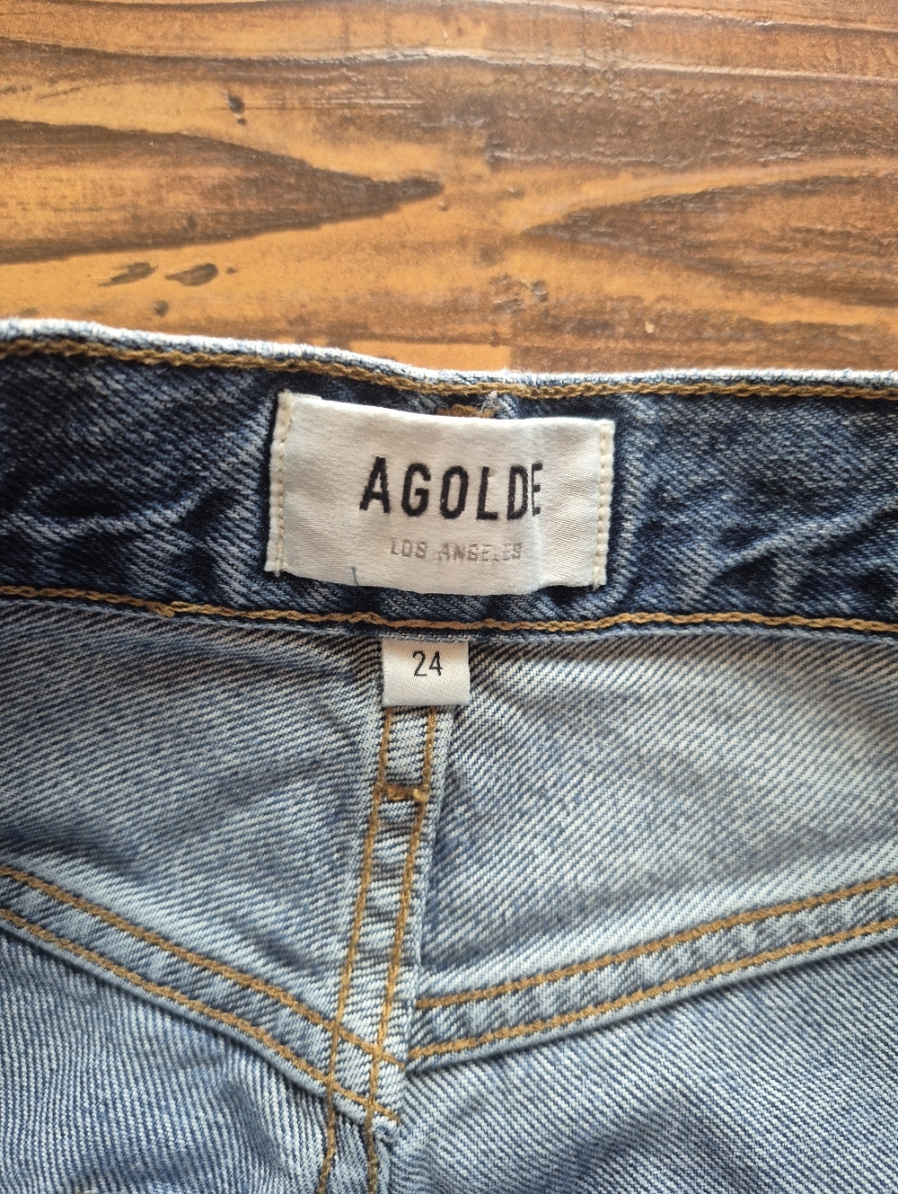 Agolde High Rise Riley Crop Jeans Size 24 - Picture 7 of 8